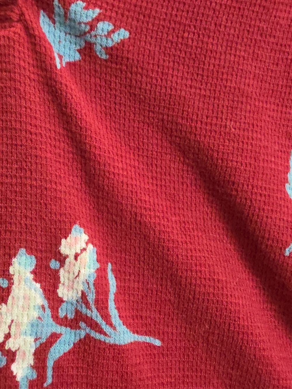 4/$15🟢•Lucky Brand Floral V-Neck Henley Top - Picture 4 of 5